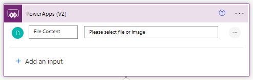 Add the file content input